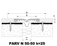 Деформационный профиль PARV N 50-50 h25