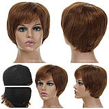 Натуральна перука Esther HH природного каштанового кольору, фото 6