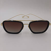 Классные легкие солнцезащитные мужские очки, квадратные S31394. Поляризованные. Черные и коричневые.
