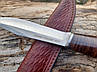 Ніж мисливський 95Х18 для важких робіт в подарунковій коробці H49, фото 6