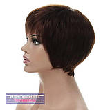 Перука з натурального волосся Silvia HH шоколадного кольору, фото 3