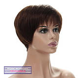 Перука з натурального волосся Silvia HH шоколадного кольору, фото 5