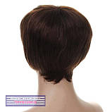 Перука з натурального волосся Silvia HH шоколадного кольору, фото 4