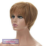 Перука з натурального волосся Silvia HH мелірування русявого кольору, фото 2