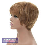Перука з натурального волосся Silvia HH мелірування русявого кольору, фото 3