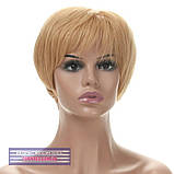 Перука з натурального волосся Silvia HH світло-русявого кольору з пшеничним відтінком, фото 2