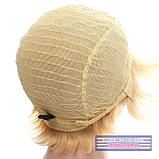 Перука з натурального волосся Silvia HH світло-русявого кольору з пшеничним відтінком, фото 8