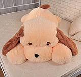 Велика м'яка іграшка собака Аліна Тузик 140 см персиковий, фото 2