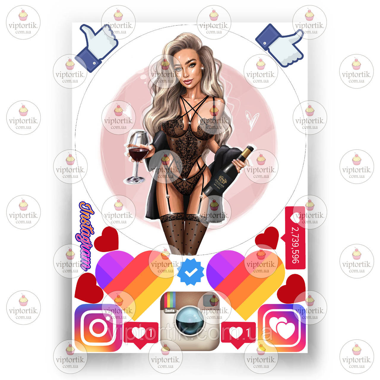 Друк їстівного фото — Вафельний папір — Інстаграмниці No9, фото 1