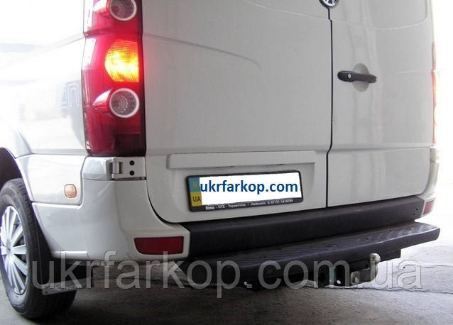 Фаркоп Mercedes Sprinter, Фаркоп Мерседес Спрінтер, (2006-2018), Литий крюк, Бампер з підніжкою