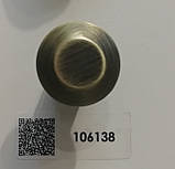 Ручка меблева кнопка GIFF 3/301 браш антична бронза, фото 3