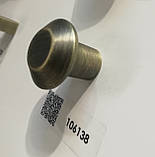 Ручка меблева кнопка GIFF 3/301 браш антична бронза, фото 2