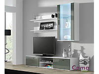 Гостиная SOHO 5 белый/серый (модульная мебель) (Cama)