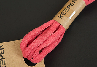 Шнурки Keeper спортивні об'ємні (у пакованні) 100, Темно-рожевий