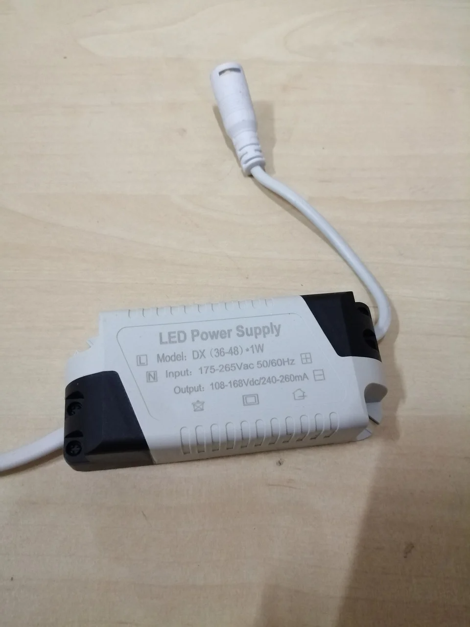 №34 Драйвер для панелі / світильника 36-48W 108-168V 280-300mA