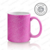Чашка сублимационная Глиттер (розовый)