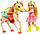 Набір Барбі та Челсі верхова їзда Barbie Hugs N Horses Playset, Blonde, фото 6