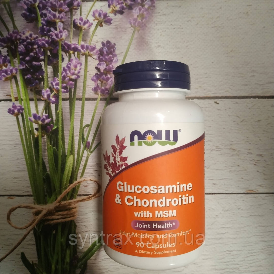 NOW Foods	Glucosamine Chondroitin MSM 90caps глюкозамін хондроїтин мсм нау фудс-сша