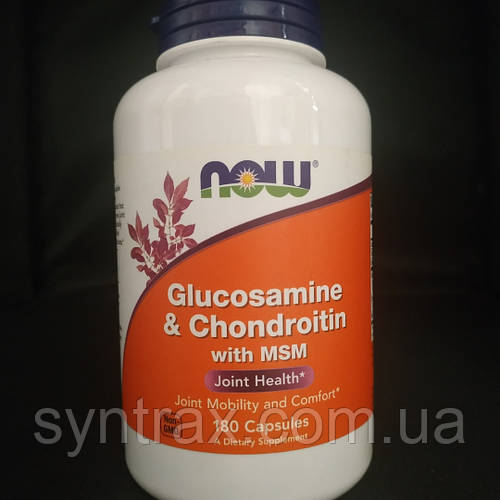 Купить NOW Foods Glucosamine Chondroitin MSM 180caps глюкозамин ...