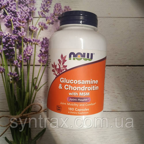 Купить NOW Foods Glucosamine Chondroitin MSM 180caps глюкозамин ...