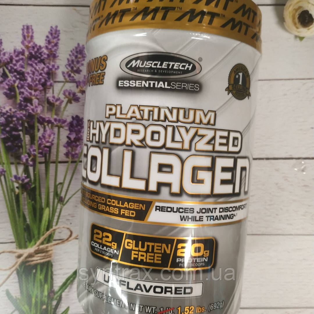 MuscleTech Platinum Hydrolyzed Collagen 692g гідролізований колаген