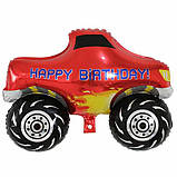 Фольгований куля 26' Машинка happy birthday, 66 см 1780, фото 3