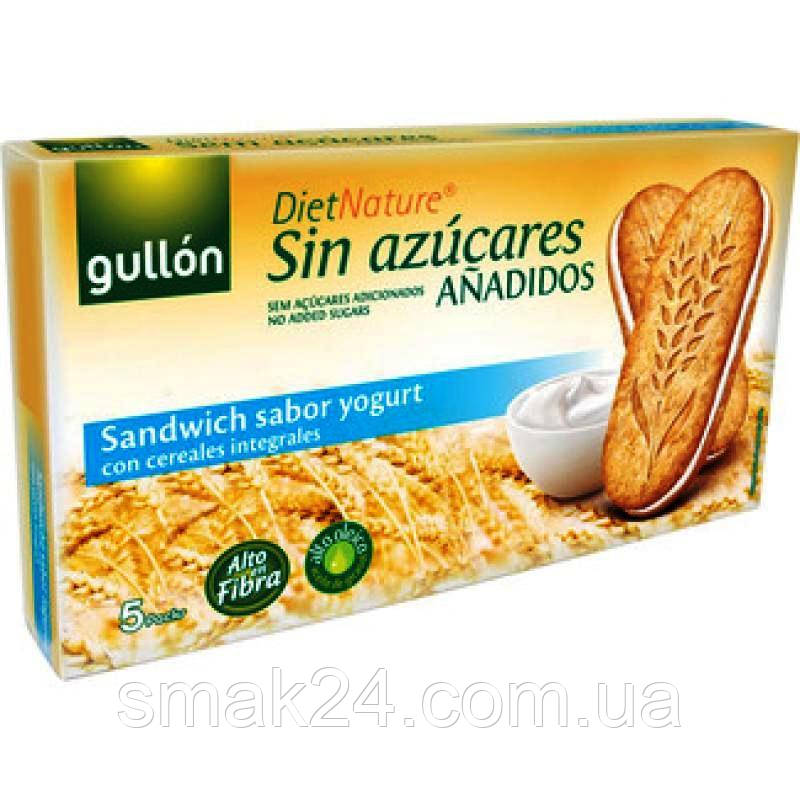 Печиво без цукру злакове з йогуртовим кремом Gullon Diet Nature (5х44г) 220 г Іспанія, фото 1