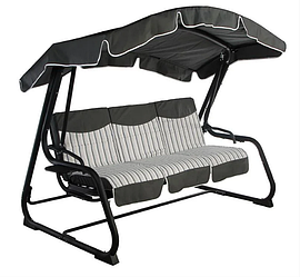 Диван гойдалки BARCELONA тексилк 170 см сірі смужки М-102