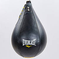Груша пневматична Краплеподібна підвісна EVERLAST 4242 (верх-шкіра, латекс. камера, d-18 см, l-25 см, чорний)
