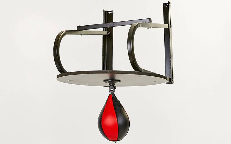 Груша пневматична на платформі BO-6768 Speed Ball Rack (метал, р-р 76,5х60х49,5 см, чорний-червоний)