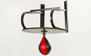 Груша пневматична на платформі BO-6768 Speed Ball Rack (метал, р-р 76,5х60х49,5 см, чорний-червоний)