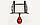 Груша пневматична на платформі BO-6768 Speed Ball Rack (метал, р-р 76,5х60х49,5 см, чорний-червоний), фото 5