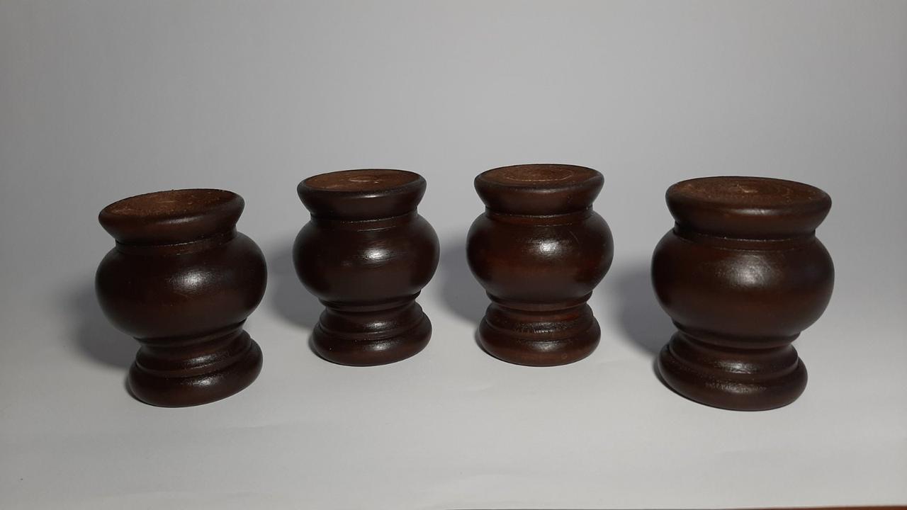 Комплект крашеные деревянные ножки Н70 Д60., фото 1