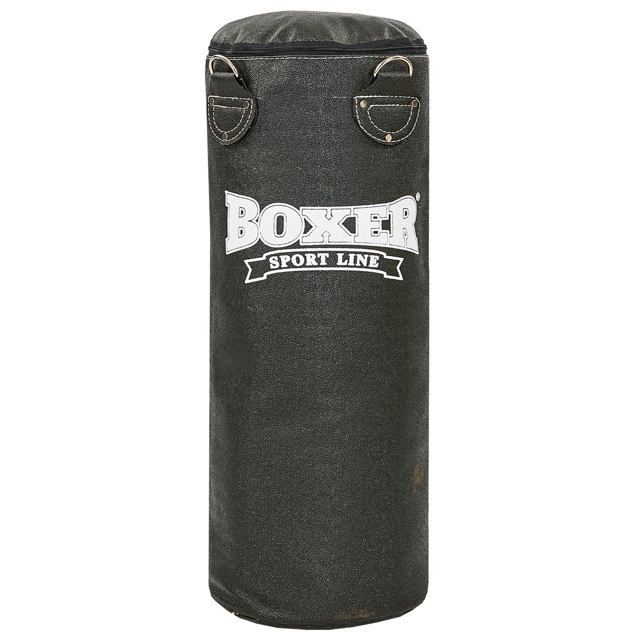Мішок боксерський Циліндр Кірза h-80 см BOXER Класик 1002-04 (наповнювач-вітош х-б, d-28 см, вага-19кг, чорний)