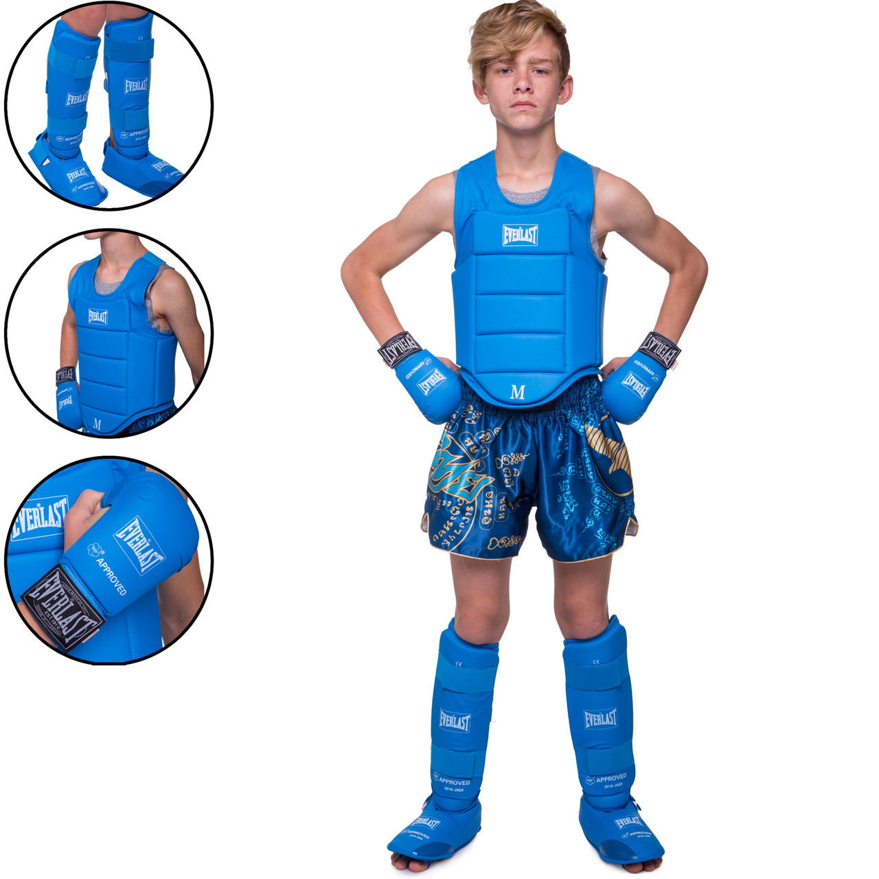 Комплект для карате дитячий ELS BO-3951-3956-3958 розмір XXS-M10-14лет