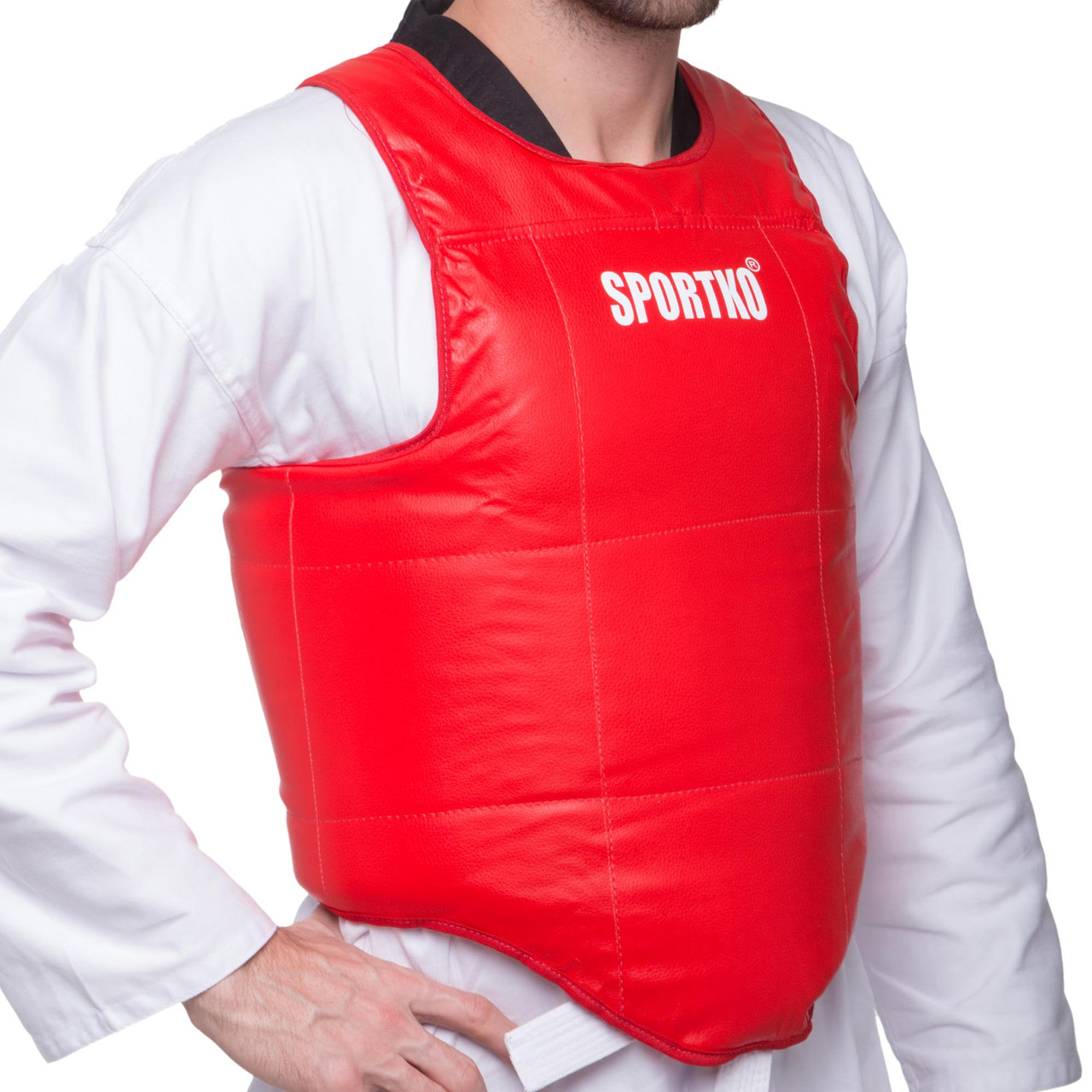 Захист корпусу (жилет) для єдиноборств SPORTKO UR SP-4708 ЗГ1 (шкірвініл, р-р S-XL, кольори в асортименті), фото 1