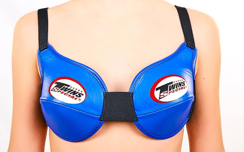 Захист грудей жіночий TWINS CP-BK (шкіра, литі чашки, кріплення на липучках, р-р S-L, кольори в асортименті)