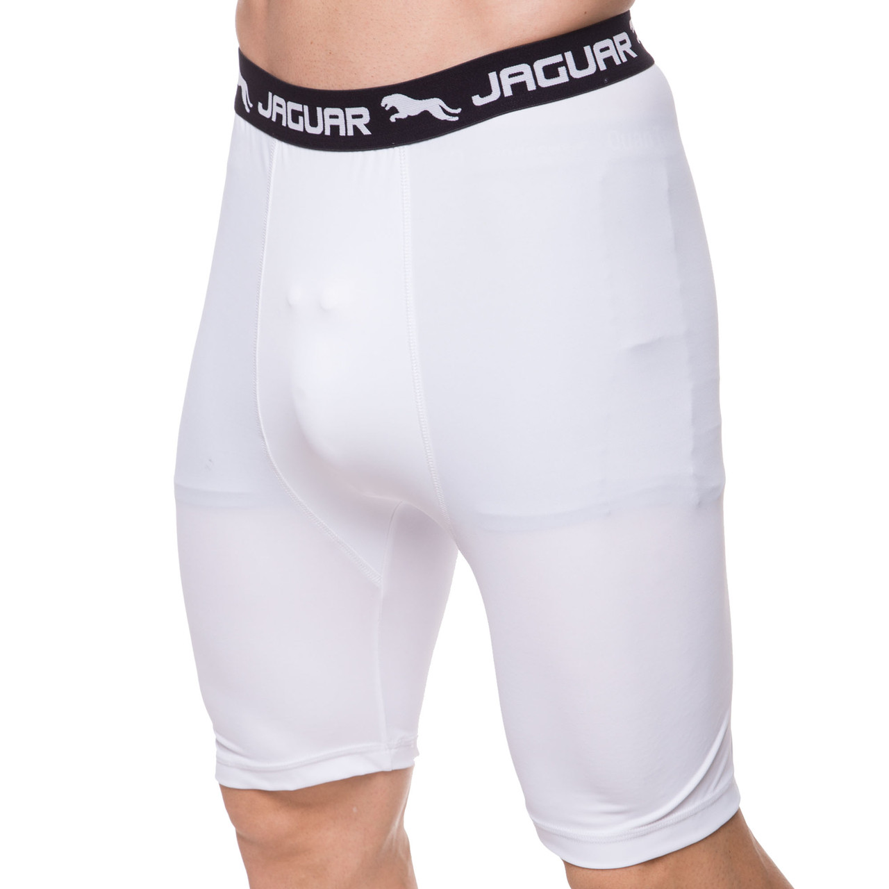 Шорти компресійні з ракушкою JAGUAR CO-2931 (поліестер, нейлон, пластик, р-р L-XL-48-52, білий), фото 1