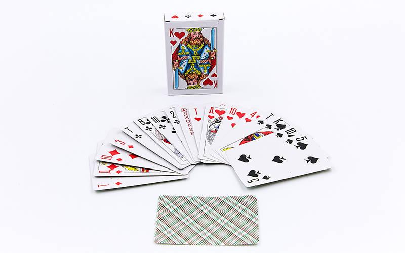 Гральні карти з ламінованим покриттям 9810 (колода в 54 аркуші, товщина — 0,1 мм), фото 1