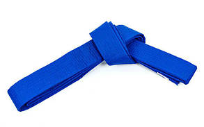 Пояс для кімоно Champion CO-4076 (бавовна, поліестер, довжина-260-300 см, синій)