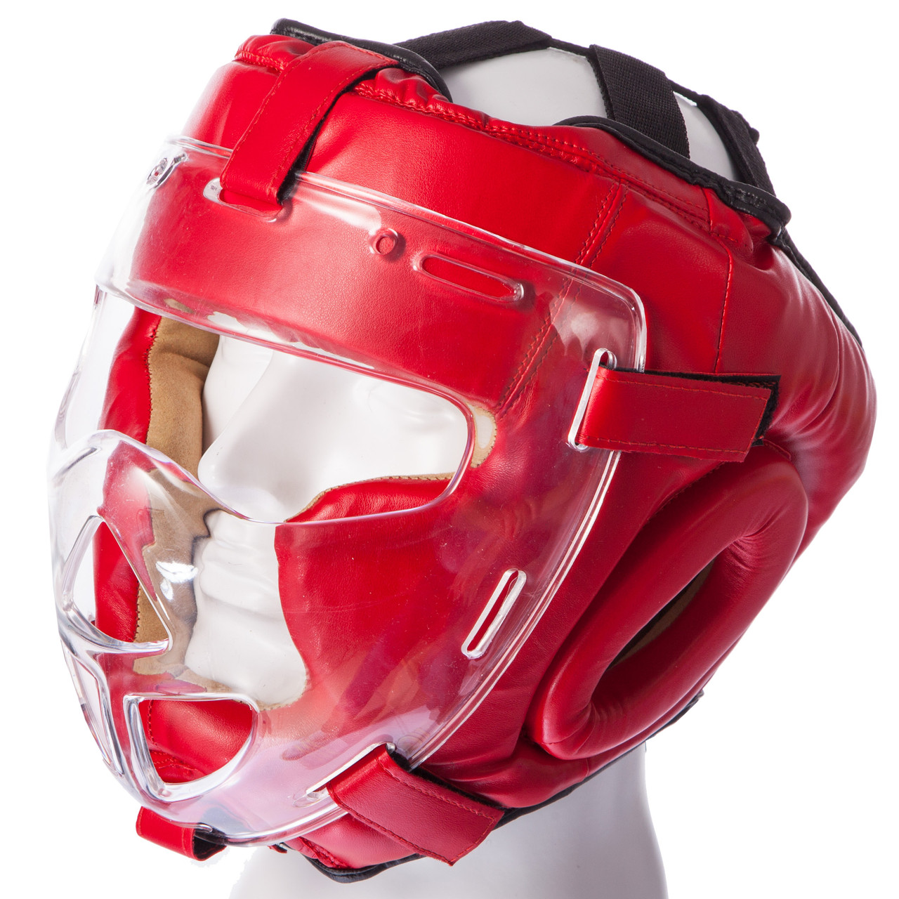 Шолом для єдиноборств із прозорою маскою FLEX MA-0719 (р-р М-XL, кольори в асортименті)