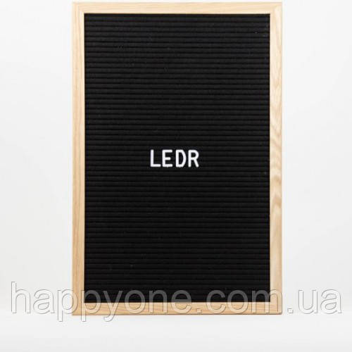  Дошка для створення написів Letter board (чорна) 30х45 см
