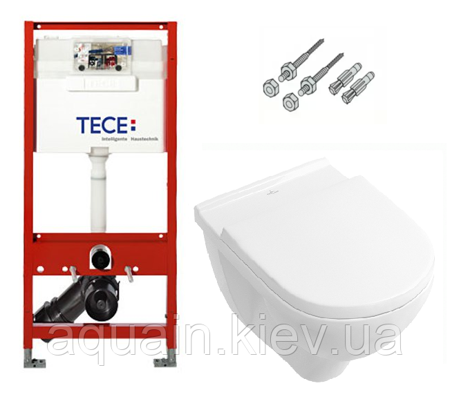 Інсталяція TECE з підвісним унітазом O. NOVO DirectFlush + кришка Softclose