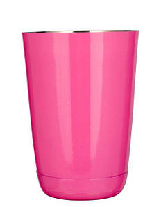 Шейкер "Бостон" нержавіючий круглий міні рожевого кольору V 400 мл (шт)