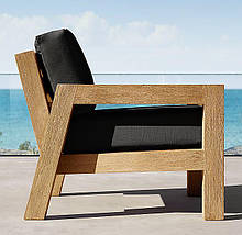 Мягкое деревянное кресло "Мона", мягкое кресло с натурального дерева, кресло для дома, деревянное кресло лофт, фото 2