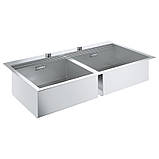 Подвійна кухонна раковина Grohe EX Sink 31585SD0 серія K800 10256, фото 6