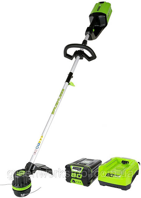 Акумуляторний безщітковий тример GREENWORKS 80 вольтів ST80L210К2
