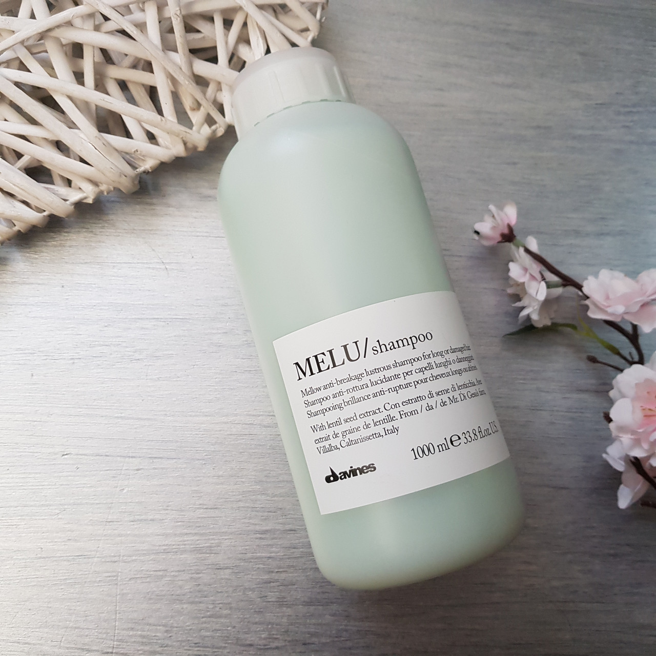 Шампунь Мелу для запобігання ламкості Davines Essential Haircare New Melu Shampoo 1000 мл