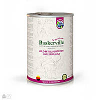 Baskerville Баскервіль корм для собак Оленина з чорницею та спіруліною (400 г)