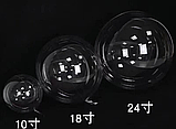 Куля Бабл 24 см. прозорий (64), фото 3